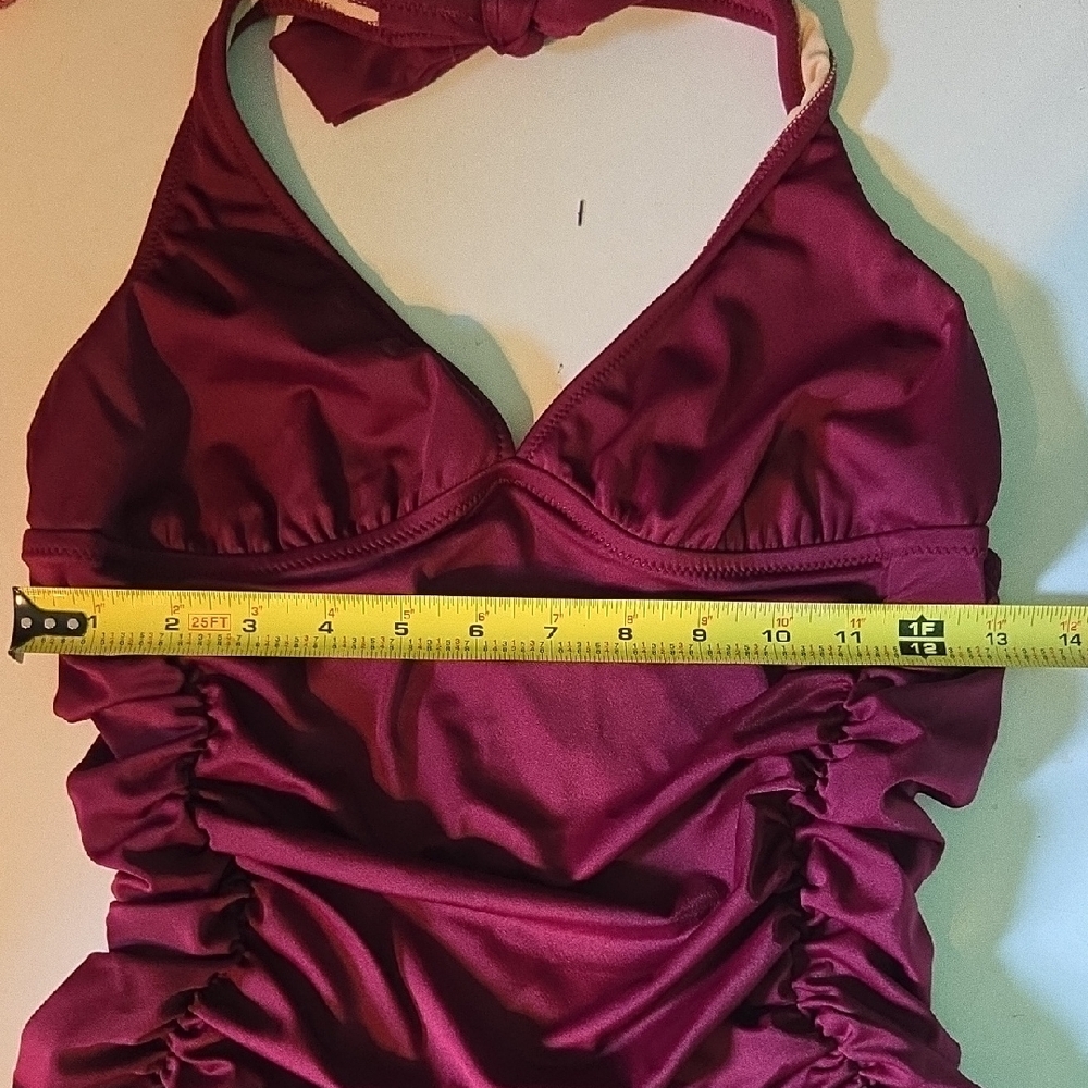 J. Crew Deep Red Swimwear - Picture 2 of 8
